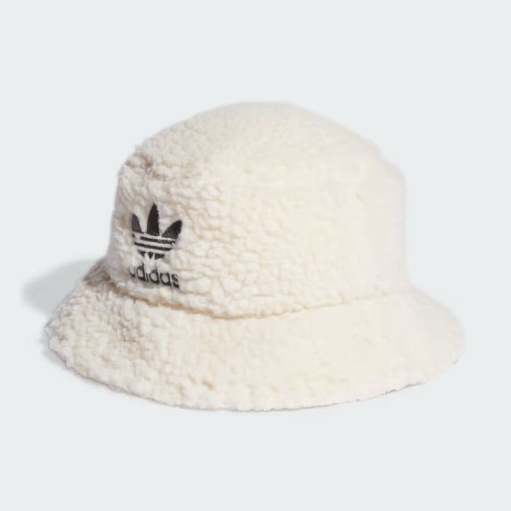 Brand New Adidas Originals White Sherpa Bucket Hat - Picture 1 of 4